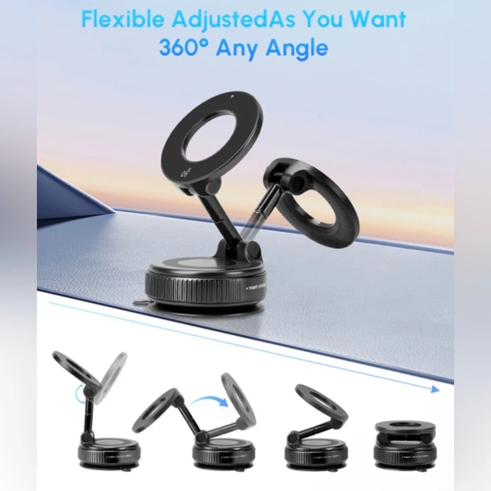 Universal Magnetic Phone Mount Stand - Black